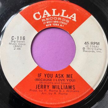 Jerry Williams-If you ask me-Calla 1973 Issue E