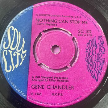 Gene Chandler-Nothing can stop me-UK Soul City vg+