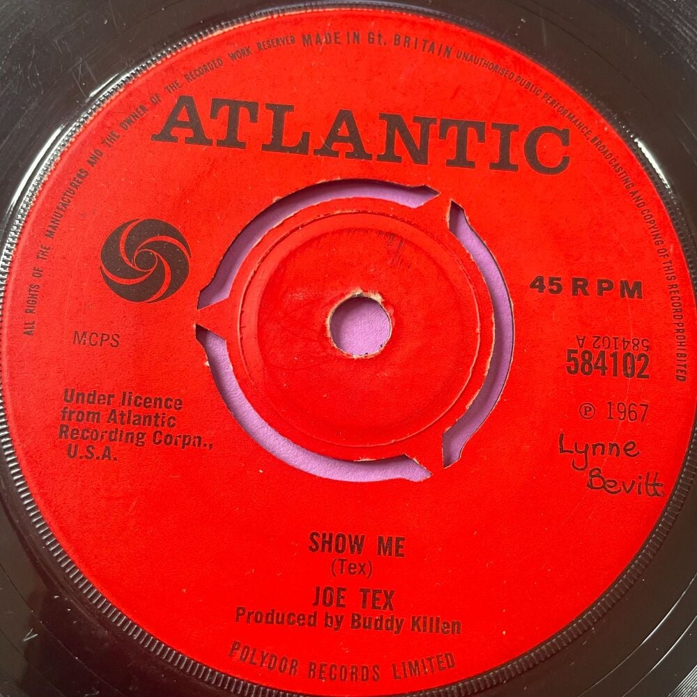 Joe Tex-Show me-UK Atlantic vg+