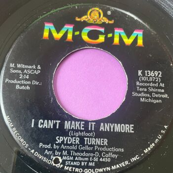 Spyder Turner-I can't make it anymore-MGM E