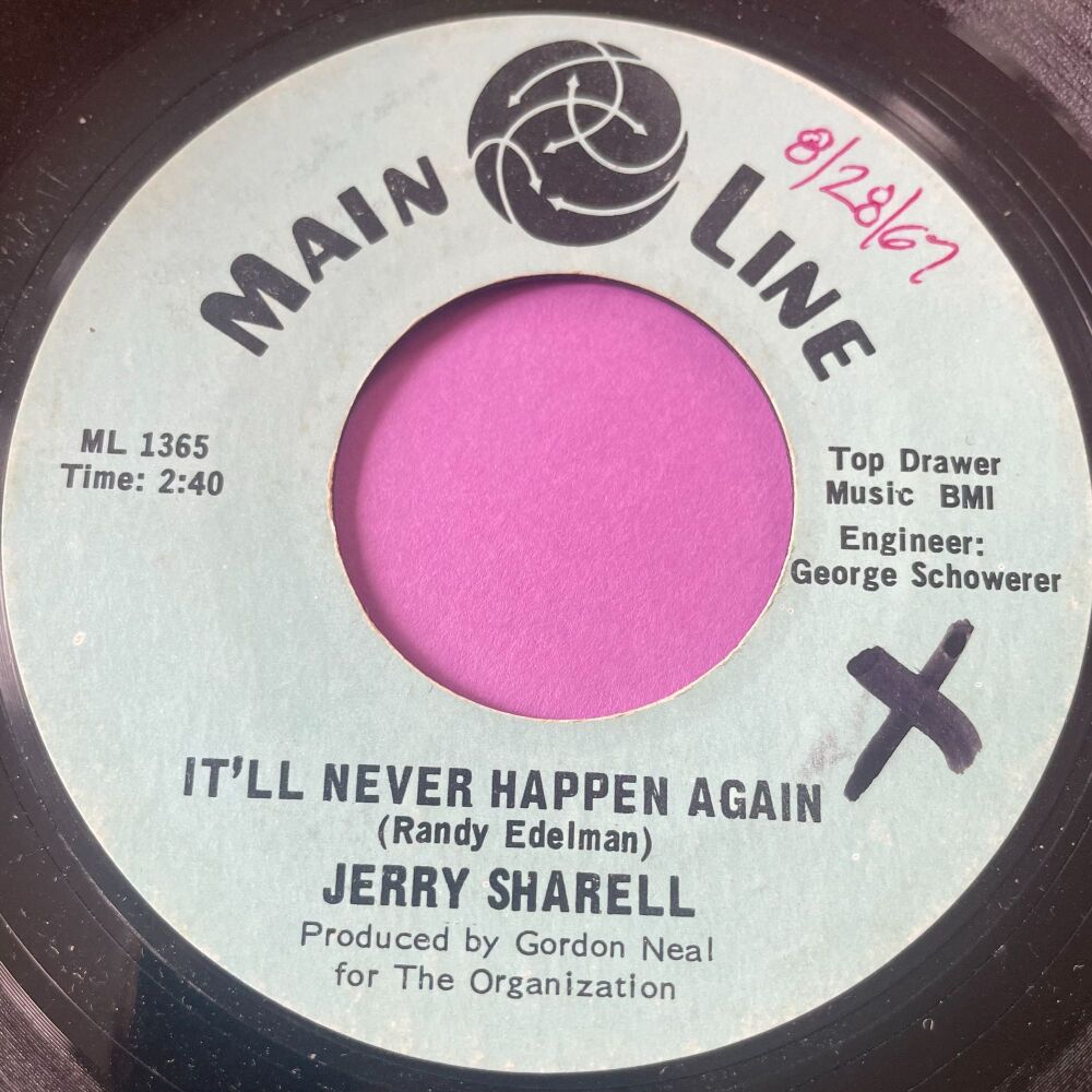 Jerry Sharell-It'll never happen again-Main Line wol E+