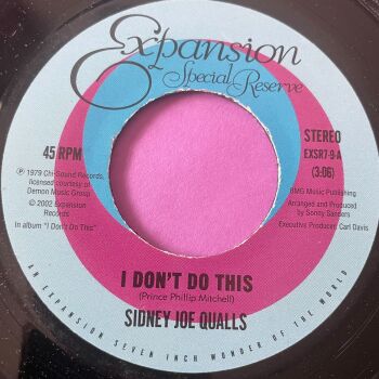 Sidney Joe Qualls-I don't do this/ Run to me-Expansion R E+