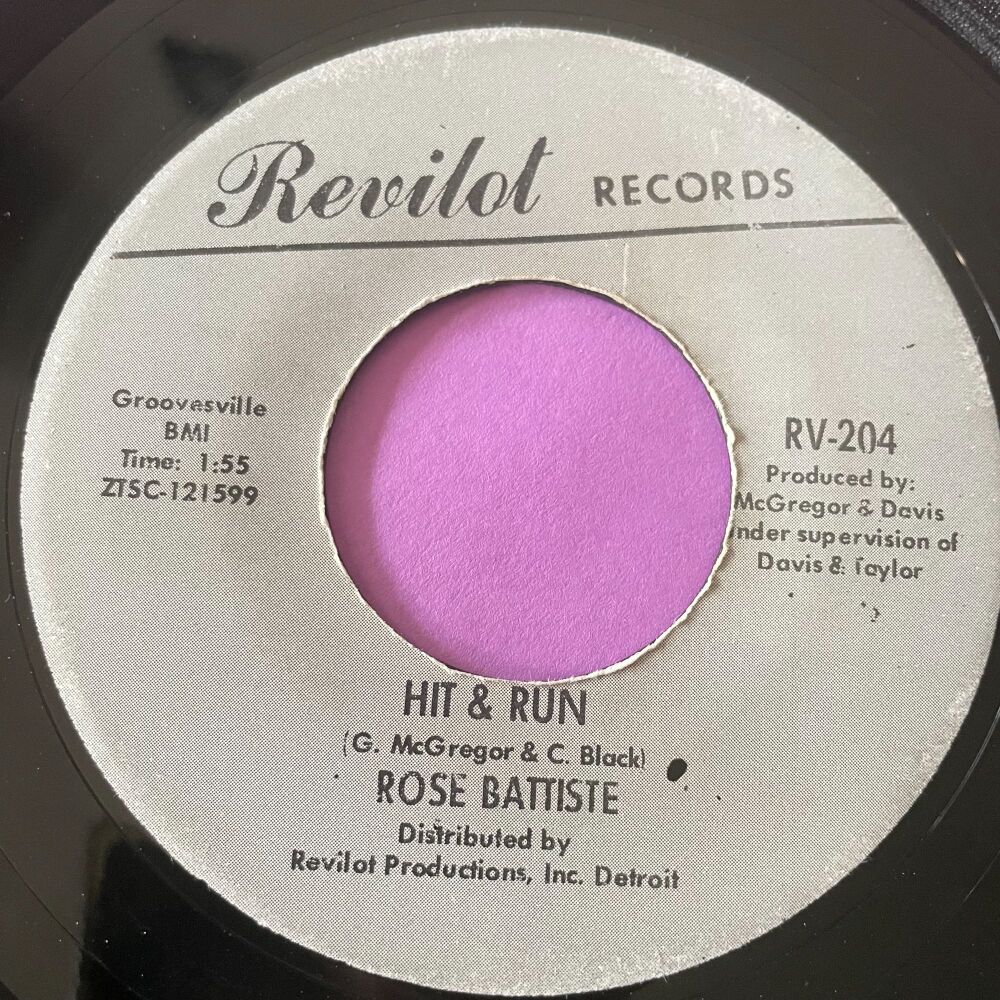Rose Batiste-Hit & Run/ I miss my baby-Revilot R E+