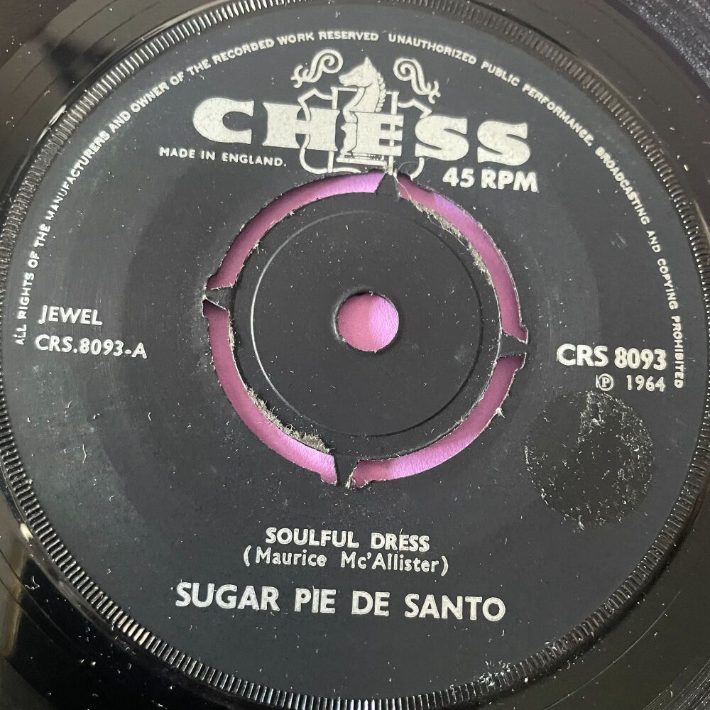 Sugar Pie De Santo-Soulful dress-UK Chess E+