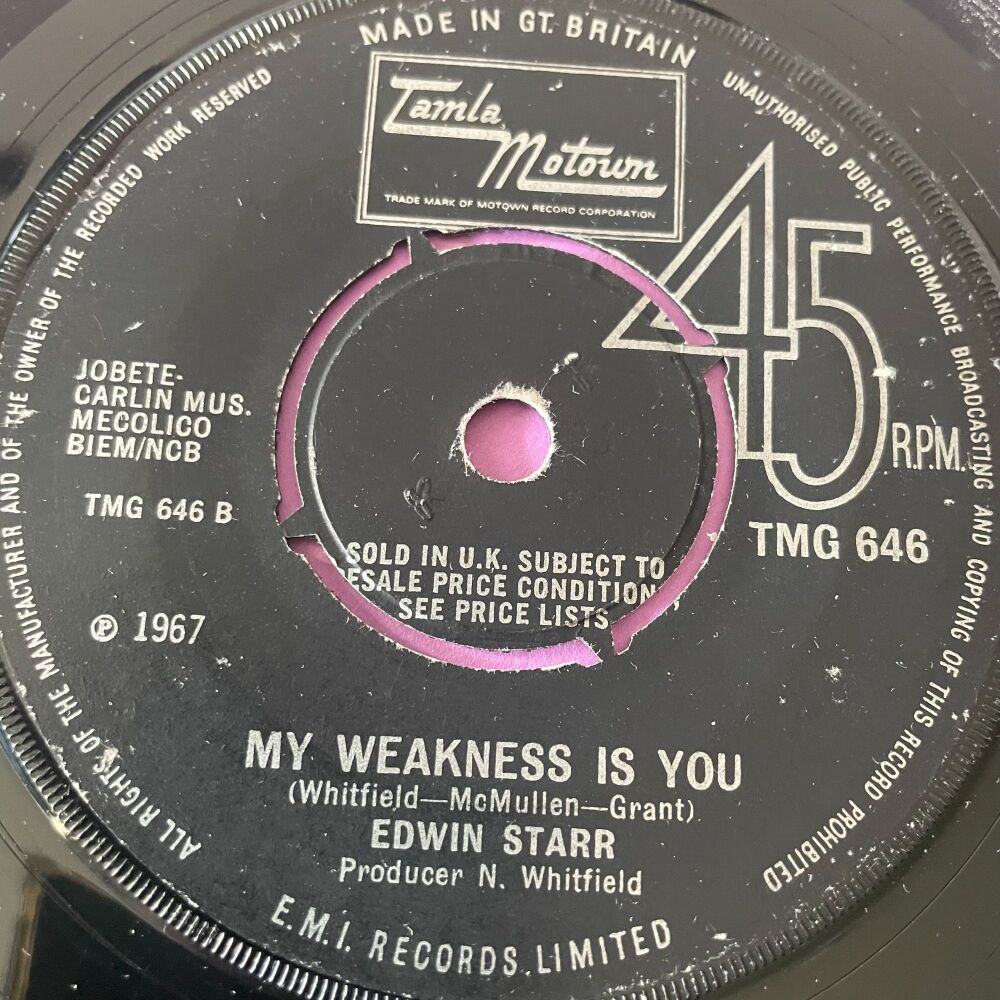 Edwin Starr-My weakness is you-TMG 646 vg+