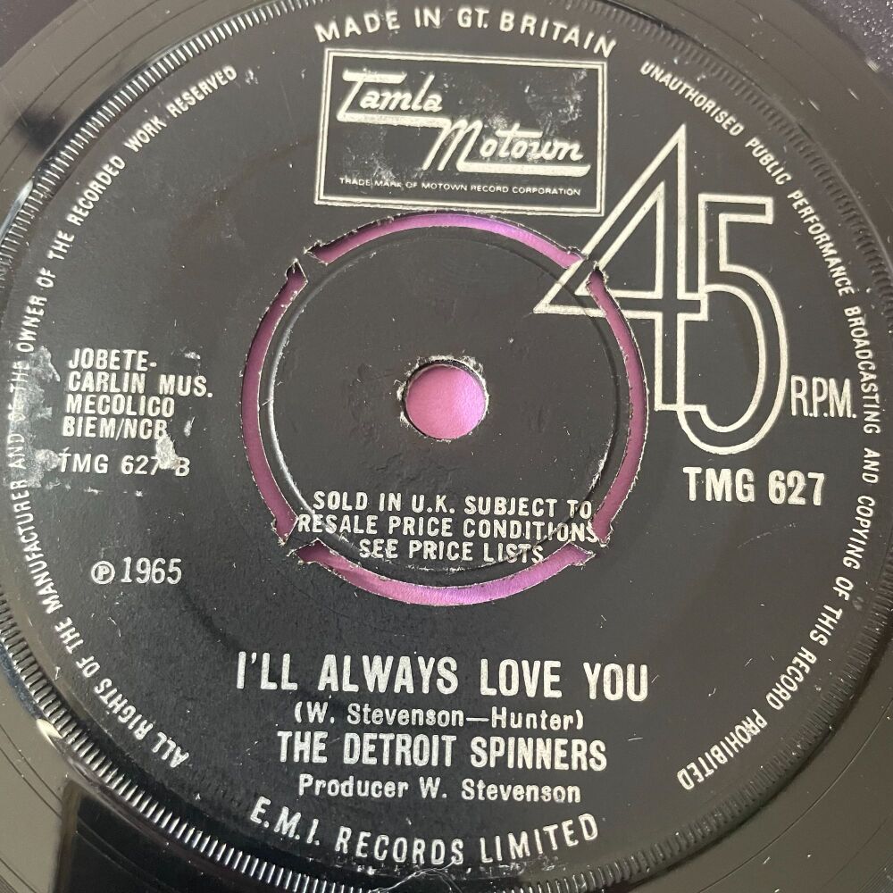Detroit Spinners-I'll always love you-TMG 627 vg+