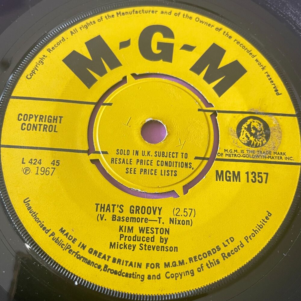 Kim Weston-That's groovy-UK MGM vg+