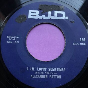Alexander Patton-A lil' lovin' sometimes-BJD R vg+