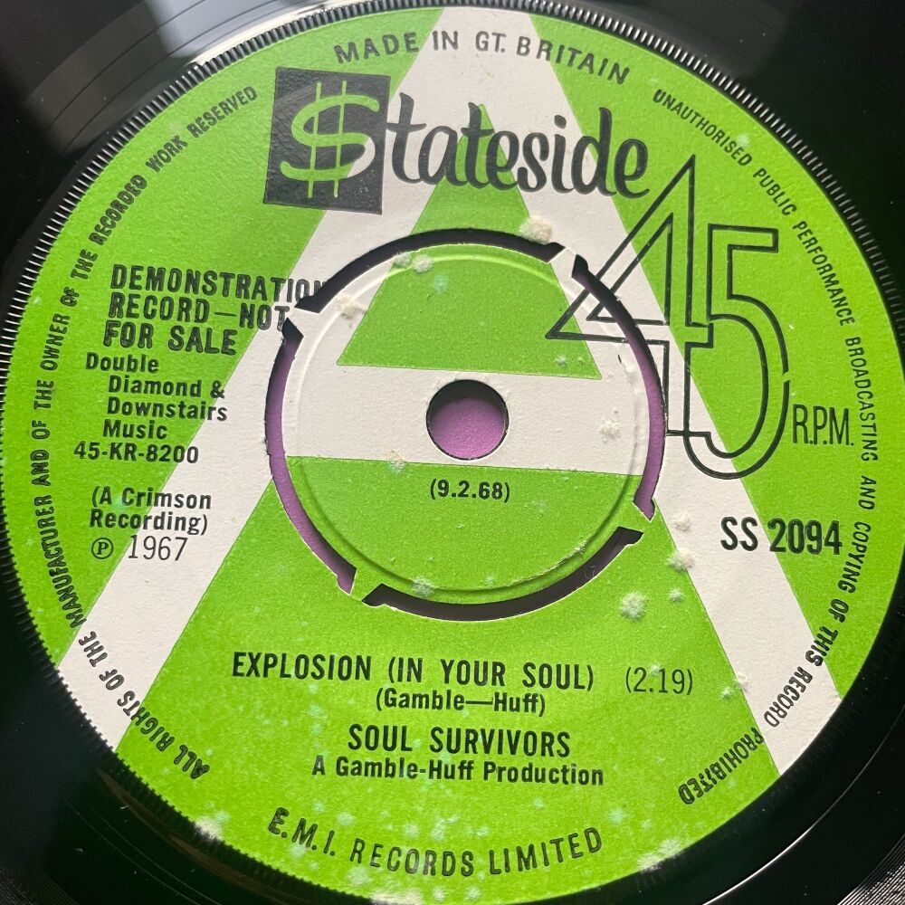 Soul Survivors-Explosion in your soul-UK Stateside Demo E+
