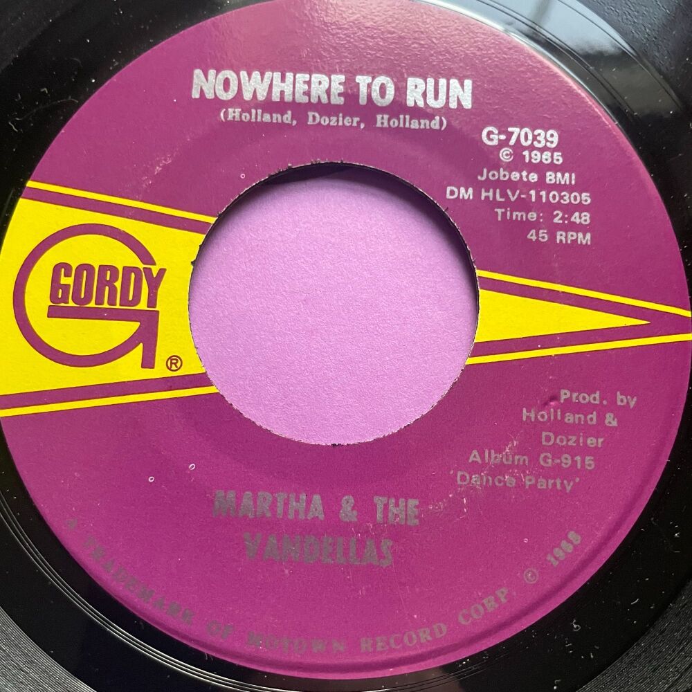 Martha & The Vandellas-Nowhere to run-Gordy E+
