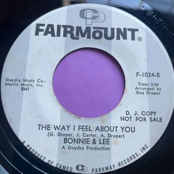 Bonnie & Lee-The way I feel about you-Fairmount WD vg+