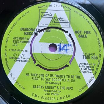 Gladys Knight-Neither one of us-TMG 855 Demo wol E+