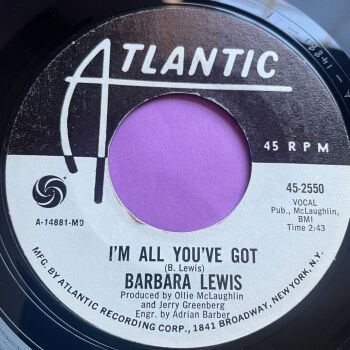 Barbara Lewis-I'm all you've got/ You're a dream maker-Atlantic WD E+