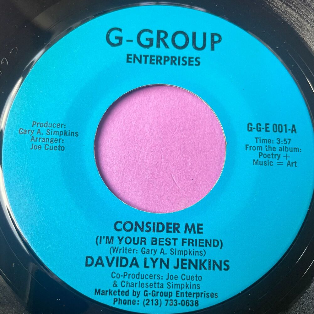 Davida Lyn Jenkins-Consider me-G-Group E+