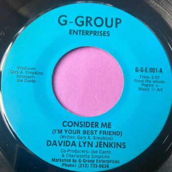 Davida Lyn Jenkins-Consider me-G-Group E+