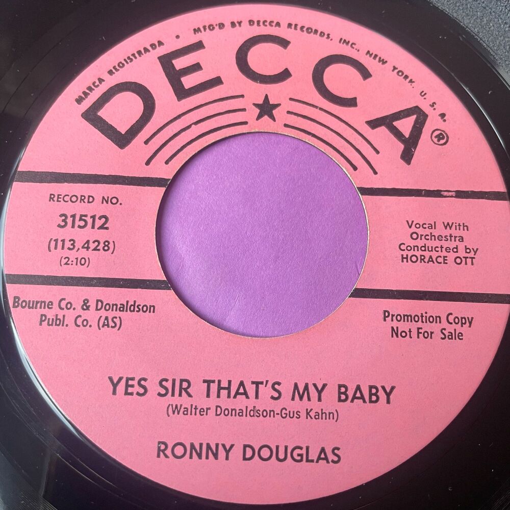Ronny Douglas-Yes Sir that's my baby-Coral demo E+