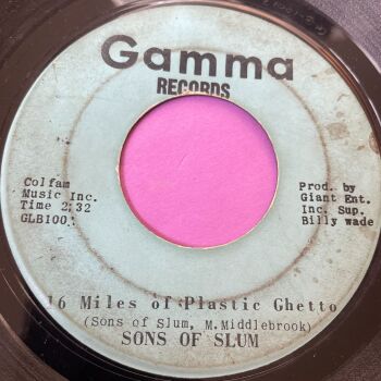 Sons of Slum-Miles of plastic ghetto/ The push and pull-Gamma wol vg+