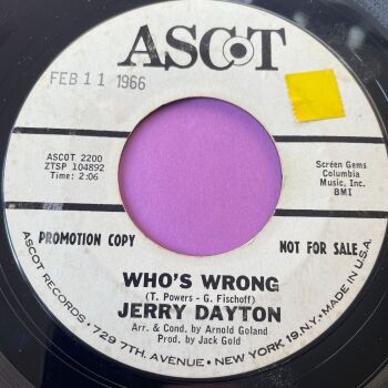 Jerry Dayton-Who's wrong-Acsot vg+