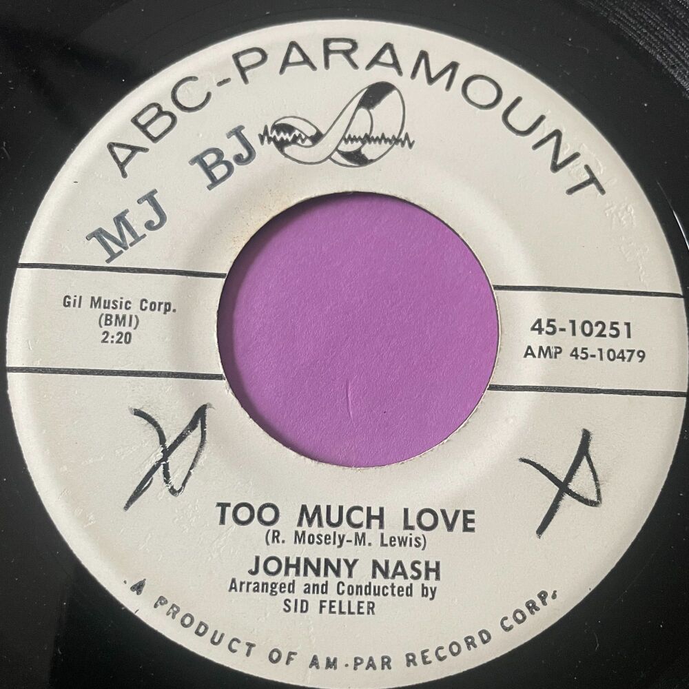Johnny Nash-Too much love-ABC WD wol E+