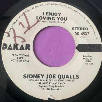 Sidney Joe Qualls-I enjoy loving you-Dakar WD wol E+