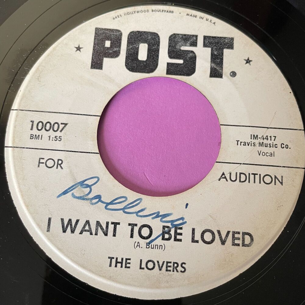 Lovers-I want to be loved-Post WD wol E