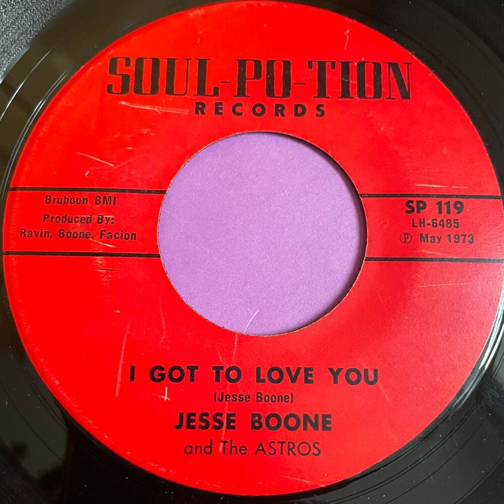 Jesse Boone-I got to love you/You can depend on that-Soul Po-Tion E