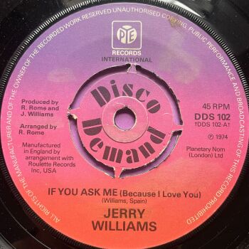 Jerry Williams-If you ask me-UK Pye R E+
