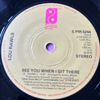Lou Rawls-See you when I get there-UK PIR vg+