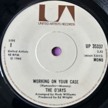 O'Jays-Working on your case/ Hold on-UK UA vg+