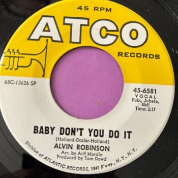Alvin Robinson-Baby don't you do it-Atco E+