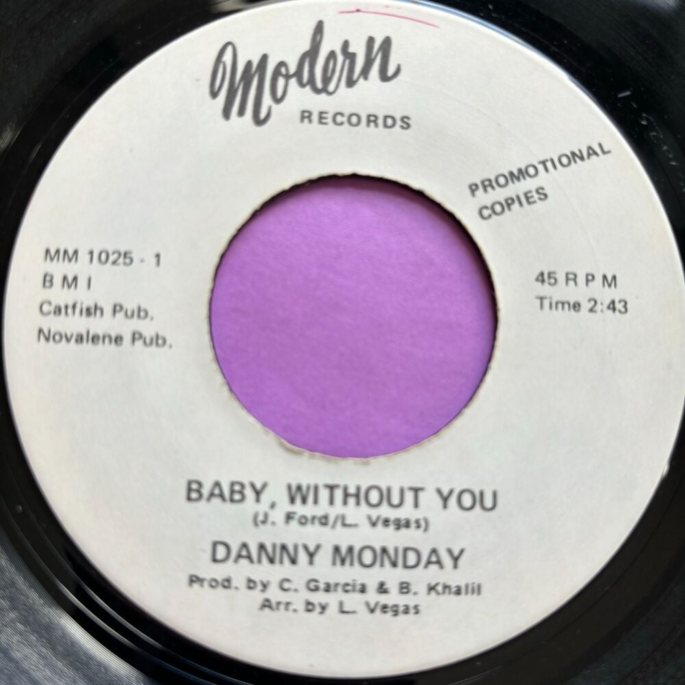 Danny Monday-Baby without you-Modern WD R E+