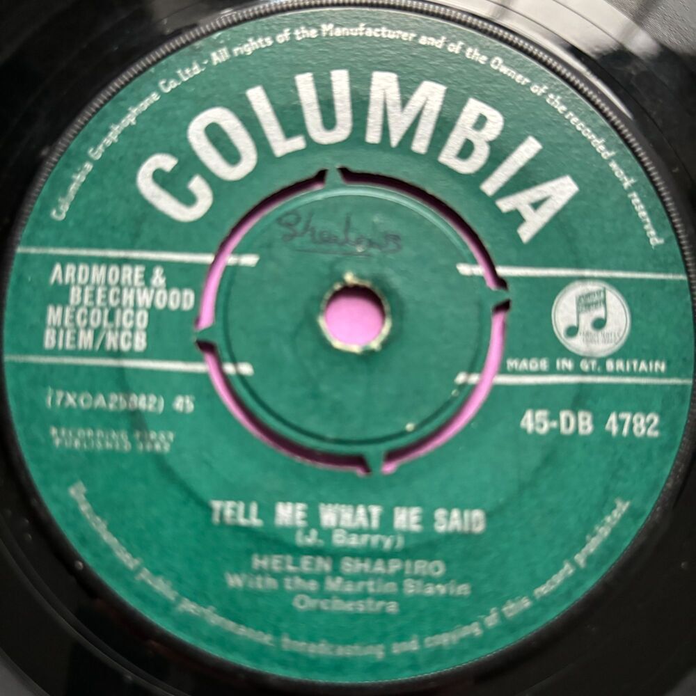 Helen Shapiro-Tell me what he said-UK Columbia E