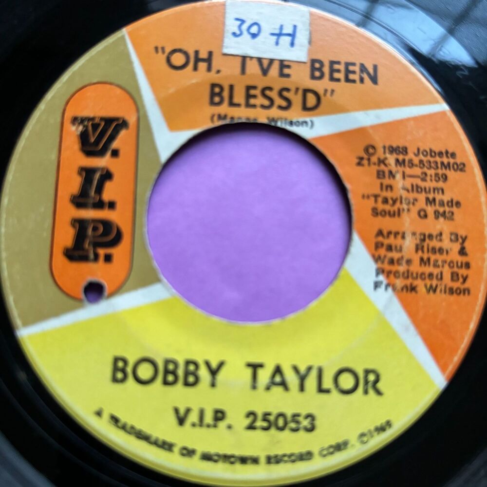 Bobby Taylor-I've been blessed-VIP vg+