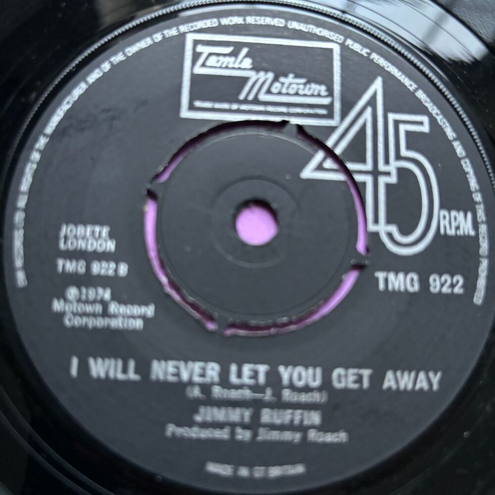 Jimmy Ruffin-I will never let you get away-TMG 922 E+