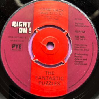 Fantastic Puzzles-Come on back-UK Right On E+