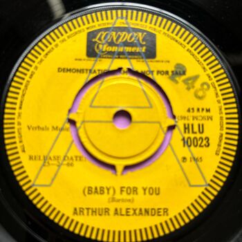 Arthur Alexander-(Baby) For you-UK London Demo E+