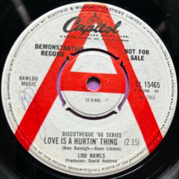 Lou Rawls-Love is a hurtin' thing-UK Capitol Demo wol E+