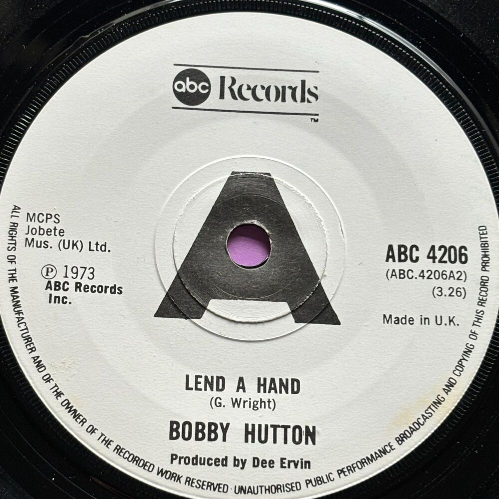 Bobby Hutton-Lend a hand/Willie Hutch-Love runs out-ABC E+