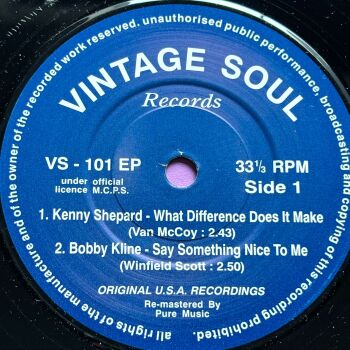 Bobby Kline-Say Something nice to me +3 -Vintage soul E+