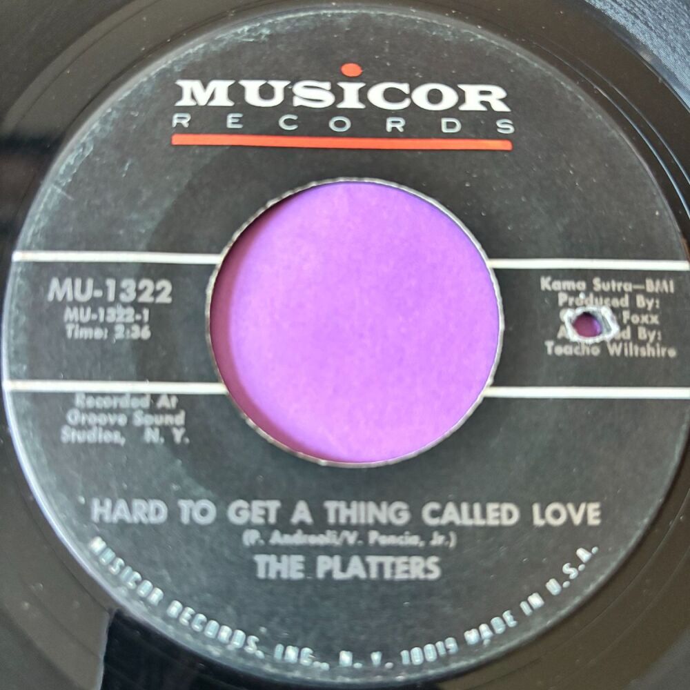 Platters-Hard to get a thing called love-Musicor E