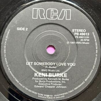 Keni Burke-Let somebody love you-UK RCA vg+