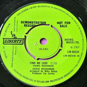 Jackie DeShannon-Find me love-UK Liberty Demo E+