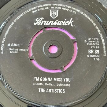Artistics-I'm gonna miss you/-UK Brunswick E+