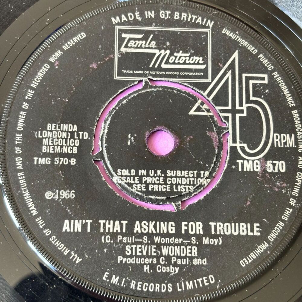 Stevie Wonder-Ain't that asking for trouble-TMG570 E