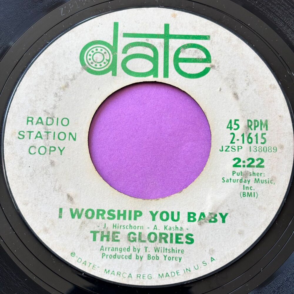 Glories-I worship you baby-Date vg+