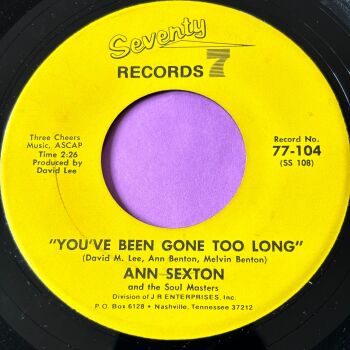 Ann Sexton-You've been gone too long-Seventy Seven E