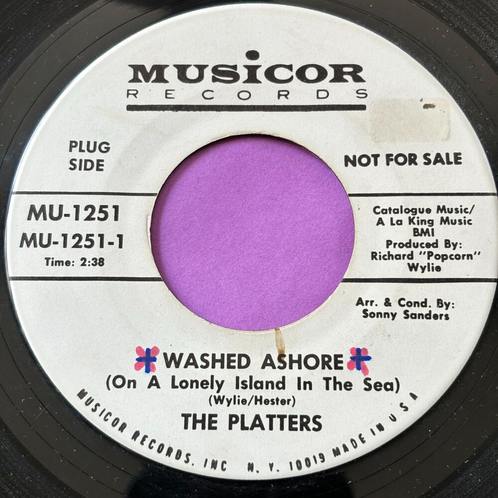Platters-Washed ashore-Musicor WD wol E+