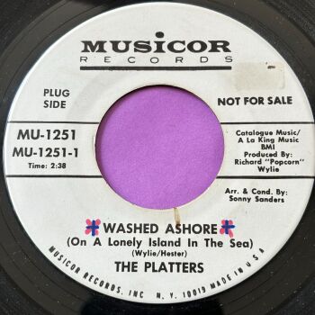 Platters-Washed ashore-Musicor WD wol E+