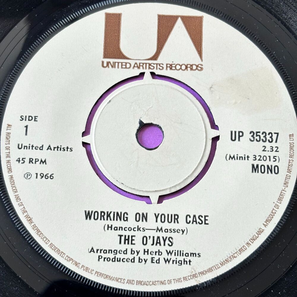 O'Jays-Working on your case-UK UA E