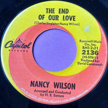 Nancy Wilson-The end of our love-Capitol E+
